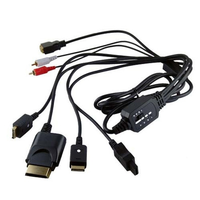4 in 1 D-Terminal Cable Xbox 360/Wii/PS3/PS2