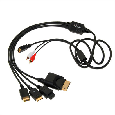 4 in 1 D-Terminal Cable Xbox 360/Wii/PS3/PS2