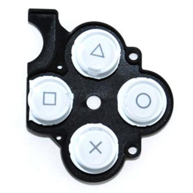 D-Pad Rubber and Buttons White PSP Slim
