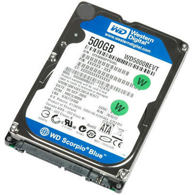 HDD Western Digital Scorpio Blue 500 GB 2.5''
