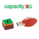 Mini Rugby Shaped USB 8 GB