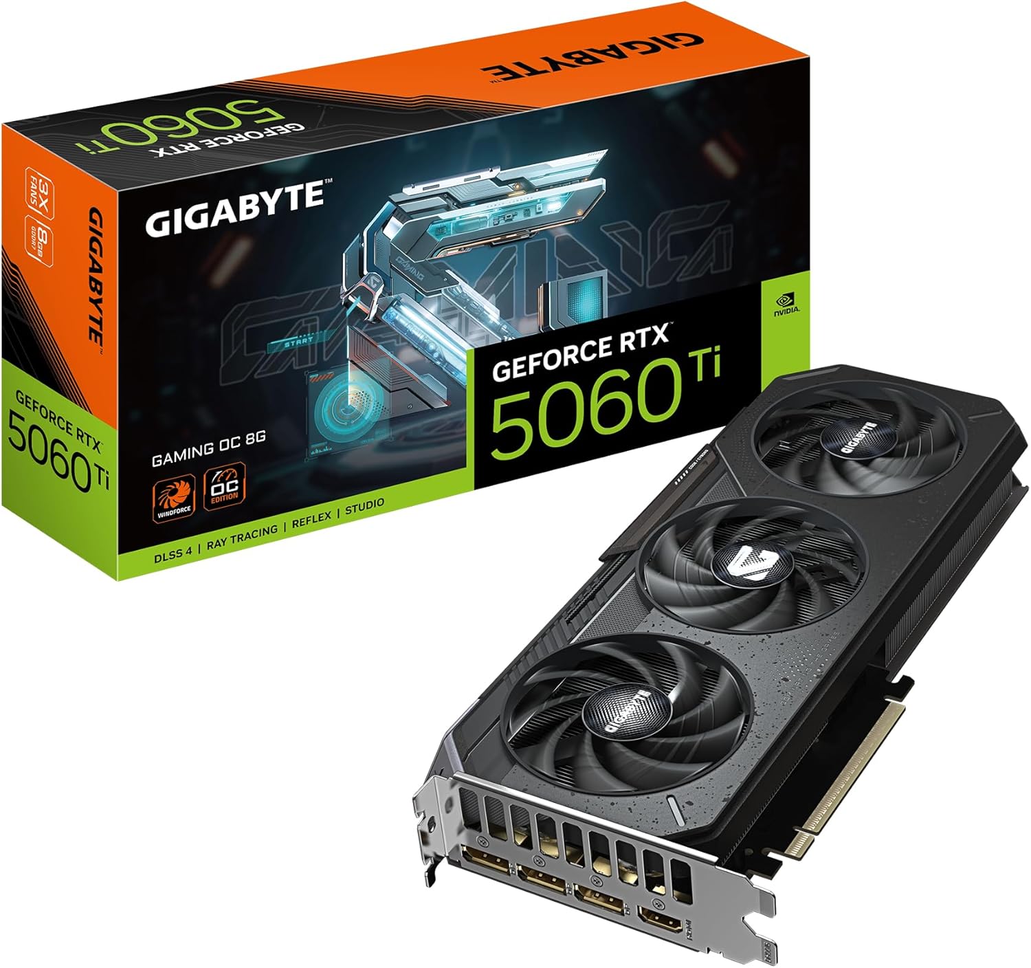 Tarjeta Gráfica Gigabyte GeForce RTX 5060 Ti GAMING OC 8GB GDDR7