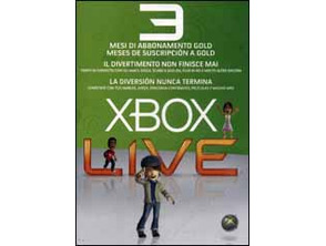 Cartes D'abonnement Xbox 360 Live 3 Mois