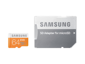 MICRO SD 64GB SAMSUNG EVO CL10 + ADAPT SD