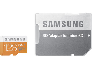 MICRO SD SAMSUNG + ADAPTADOR SD 128 Go EVO CLASS 10