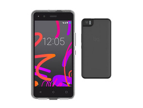 Gummy Case Bq Aquaris M4.5 Noire