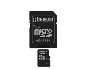 MEM MICRO SD 16 Go KINGSTON CL4 + ADAPT SD