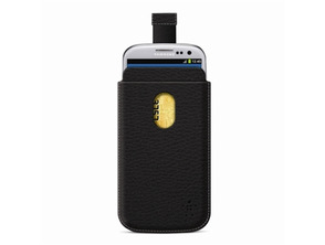 Housse de Peau Noire pour Galaxy SIII Belkin
