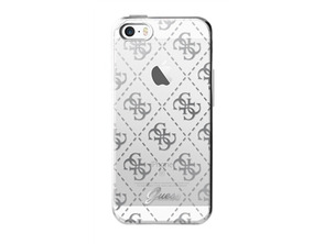 TPU 4G transparent argent Apple iPhone Case 5 / 5S / SE invité