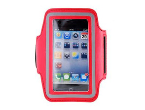 Sports Running Gym leather Armband Case for iPhone 4G/4S (Red)