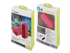 Powerbank for Tablets/Smartphones 2600 mAh Muvit