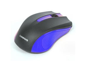 Omega Wired Optical Mouse Black Blue