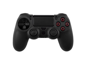 Housse de silicone pour Dualshock 4 Noire