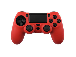 Housse de silicone pour Dualshock 4 Rouge