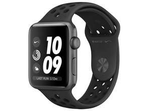 Ajouter au panier Apple Watch Nike Series 3 38mm GPS Gris Espacial con correa deportiva Negra MTF12QL/A Apple Watch Nike Series 3 38mm GPS Gris Espacial con correa deportiva Negra MTF12QL/A