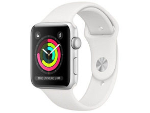 Ajouter au panier Apple Watch Series 3 42mm GPS Plata con correa deportiva blanca MTF22QL/A Apple Watch Series 3 42mm GPS Plata con correa deportiva blanca MTF22QL/A