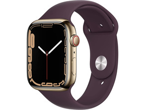Ajouter au panier Apple Watch Series 7 GPS/Cellulaire 45 mm Caja Acero Oro / Correa deportiva Cereza Oscuro Apple Watch Series 7 GPS/Cellulaire 45 mm Caja Acero Oro / Correa deportiva Cereza Oscuro