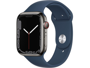 Ajouter au panier Apple Watch Series 7 GPS/Cellulaire 45 mm Caja de Acero Grafito / Correa deportiva Azul abismo Apple Watch Series 7 GPS/Cellulaire 45 mm Caja de Acero Grafito / Correa deportiva Azul abismo