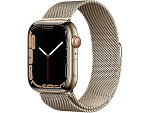 Ajouter au panier Apple Watch Series 7 GPS/Cellulaire 45 mm Caja de Acero Oro / Correa Milanesa en Oro Apple Watch Series 7 GPS/Cellulaire 45 mm Caja de Acero Oro / Correa Milanesa en Oro