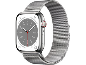 Apple Watch Series 8 GPS/Cellulaire 45mm Plata / Correa Milanese Loop Plata