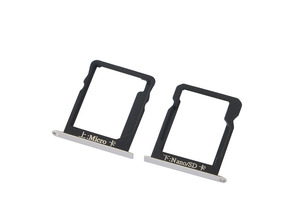 Micro SIM Card Tray+Nano SIM/SD Card Tray for Huawei Mate 7 White