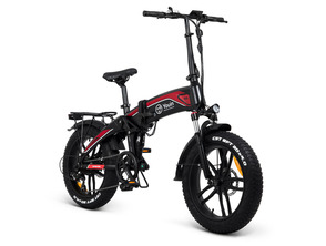 Bicicleta Eléctrica Todoterreno Youin You-Ride Dakar Negro / Rojo