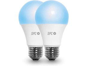 Ajouter au panier Bombilla Inteligente SPC Aura 1050 10W Pack 2 Uds E27 Bombilla Inteligente SPC Aura 1050 10W Pack 2 Uds E27
