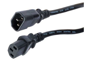 Câble de Rallonge Électrique C13 / C14 (3m) - Iggual