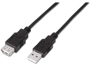 Câble Extensor USB (A) a USB (A) 2.0 Aisens 3m Negro