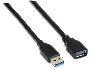 Câble Extensor USB (A) a USB (A) 3.0 Aisens 1m Negro