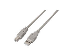 Cable Impresora USB (A) M 2.0 a USB (B) M Aisens 1M Gris