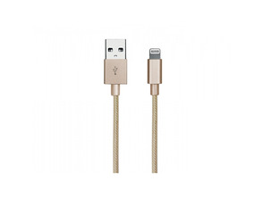 Braided Cable lightning iPhone Gold Collection SBS