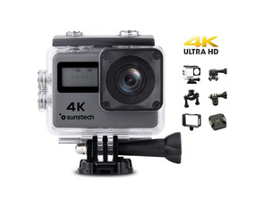Ajouter au panier Cámara Digital Deportiva Sunstech Adrenaline 4K/16MP Gris Cámara Digital Deportiva Sunstech Adrenaline 4K/16MP Gris