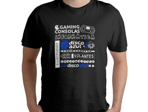 T-shirt noir DiscoAzul M