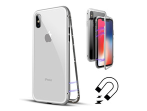 Ajouter au panier Boîtier magnétique avec verre trempé iPhone X/XS Argent Boîtier magnétique avec verre trempé iPhone X/XS Argent
