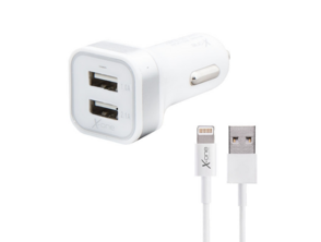 Ajouter au panier Car Charger USB 2.1A +  Lightning Cable (X-One) Car Charger USB 2.1A +  Lightning Cable (X-One)