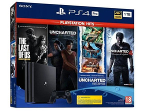 Console Playstation 4 Pro 1 TO   Uncharted Coul.   Uncharted 4
