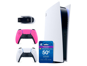 Ajouter au panier Playstation 5 Digital + Dualsense Rose + Camera PS5 + PSN 50€ Playstation 5 Digital + Dualsense Rose + Camera PS5 + PSN 50€