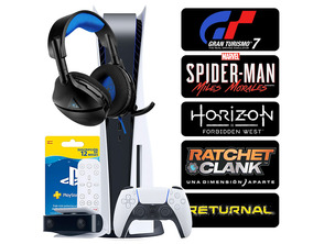 Ajouter au panier Consola PS5 + 5 Juegos + Accesorios + 12 Meses PSN Consola PS5 + 5 Juegos + Accesorios + 12 Meses PSN