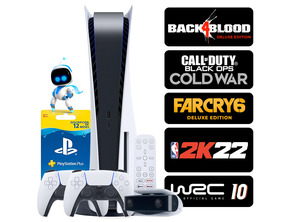 Ajouter au panier Consola PS5 White + Mandos + 5 Juegos + Accesorios + 12 Meses PSN Consola PS5 White + Mandos + 5 Juegos + Accesorios + 12 Meses PSN