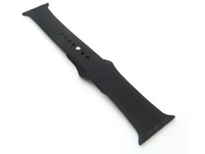 Sport Silicone Watch Band Built-in Connector Apple Watch 38mm Black