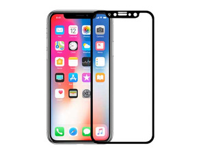 Verre Trempé 3D iPhone X Noire