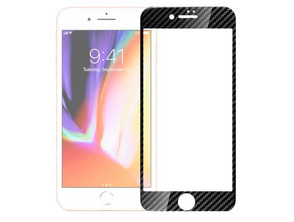 Cristal Templado Completo 3D Fibra Carbono iPhone 7 /iPhone 8 / iPhone SE 2020 Noire