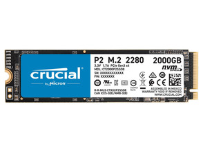 Disco Duro SSD Crucial 2TB P2 PCIE M. 2 2280SS