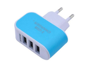 Ajouter au panier Colorful Charger with 3 USB Ports LED Light - Blue Colorful Charger with 3 USB Ports LED Light - Blue