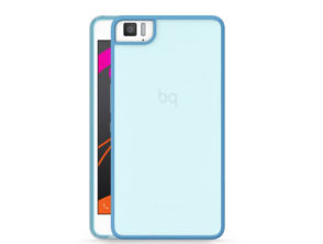 Cas Aquaris M5.5 Gummy bleu