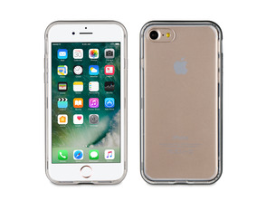 Cristal Soft Bump noir iPhone 7 cas Muvit