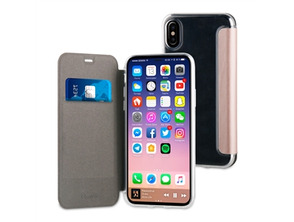 Case Folio Rose Gold TPU transparent transparent iPhone X muvite