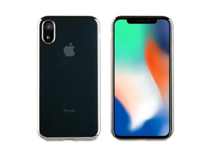 Cover iPhone XR Bling Transparente Muvit Vie Argent