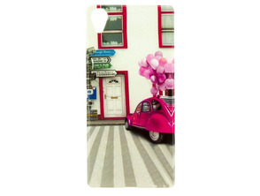 TPU Case Sony X Pink Car X-one